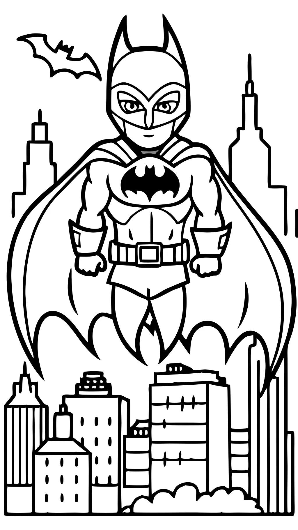 Páginas para colorear de Batman imprimibles gratis